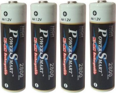 Power Smart Ni-MH AA 1.2V AA 2800mAh BP4 Rechargable Ready To Use Camera Ni-MH   Battery(Pack of 4)