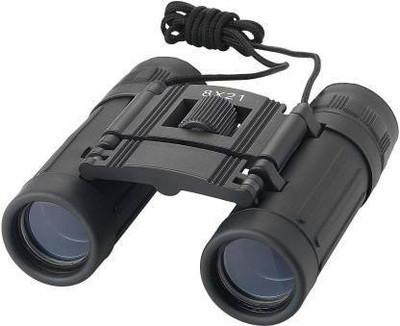 WOLBLIX Binocular 8x21 with Powerful Lens Foldable Monocular Telescope Long Distance zoomable Vision high Power Wide Angle Sports Hunting Camping Compass with Pouch Binoculars Binoculars(22 mm , Black)