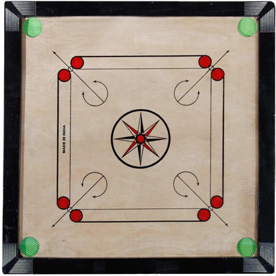 Shanti Enterprises SE GLOSS FINISH 20 INCH SMALL CARROM BOARD FOR KIDS WITH COINS & DISCO POWDER 50.8 cm Carrom Board(Multicolor)