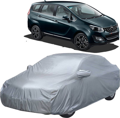 UK Blue Car Cover For Mahindra Marazzo (With Mirror Pockets)(Silver, For 2018, 2019, 2020, 2021 Models)
