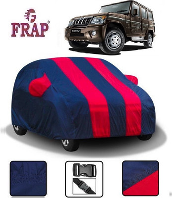 Frap Car Cover For Mahindra Bolero (With Mirror Pockets)(Red, Blue)