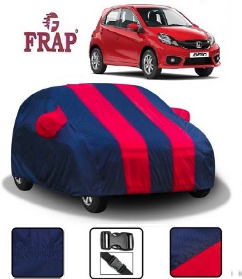 Frap Car Cover For Honda Brio (With Mirror Pockets)(Red, Blue)