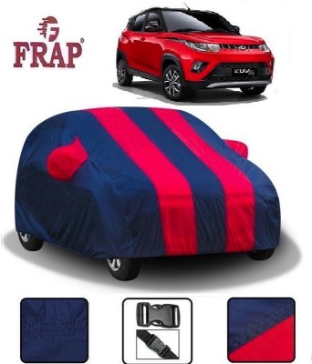 Frap Car Cover For Mahindra KUV100 (With Mirror Pockets)(Red, Blue)