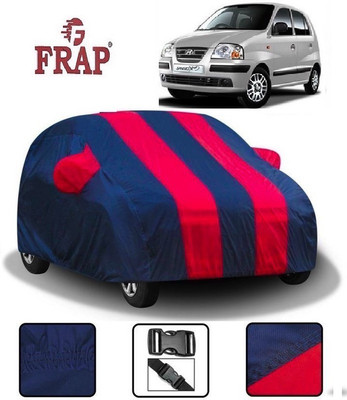 Frap Car Cover For Hyundai Santro Xing (With Mirror Pockets)(Red, Blue)