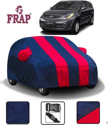 Frap Car Cover For Tata Aria (With Mirror Pockets)(Red, Blue)