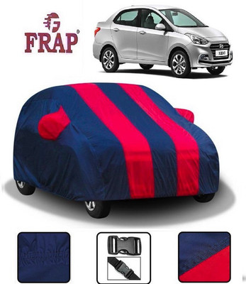 Frap Car Cover For Hyundai Xcent (With Mirror Pockets)(Red, Blue)