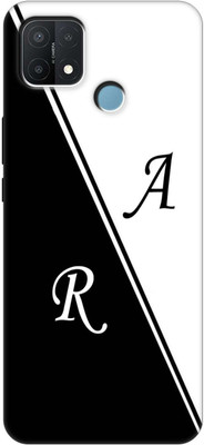 King Maker Back Cover for Oppo A15s(Black, White, Grip Case, Silicon, Pack of: 1)