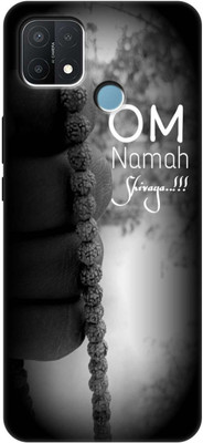 Print maker Back Cover for Oppo A15s(Black, White, Grip Case, Silicon, Pack of: 1)