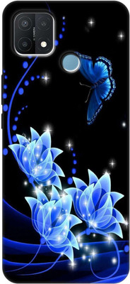 Print maker Back Cover for Oppo A15s(Black, Blue, Grip Case, Silicon, Pack of: 1)