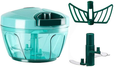 QUINN 2in1 Mini Handy Chopper with 3 Blade for Smooth Chopping Vegetable and Fruits Vegetable & Fruit Chopper(1 Dori Chopper, 1 Blade, 1 Whisker Blade)