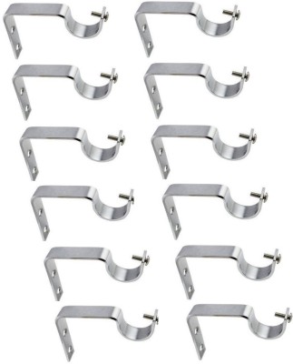 WSK Silver Rod Rail Bracket Metal(Pack of 12)