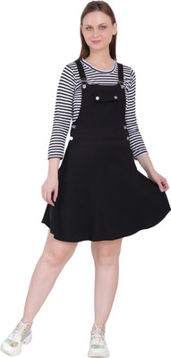 dangri dress black and white