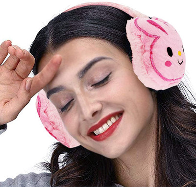 manokamna store Girl's Kitty Style Winter Outdoor Wear Adjustable Size Ear Muffs/Warmer for Kids, Ideal Head Accessory during winters. Ear Muff(Pack of 1)
