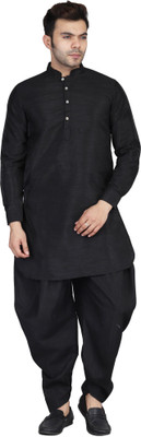 TAHVO Men Kurta Dhoti Pant Set