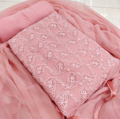 PandadiSaree Georgette Embroidered Salwar Suit Material
