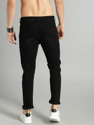 Creatywitty Skinny Men Black Jeans