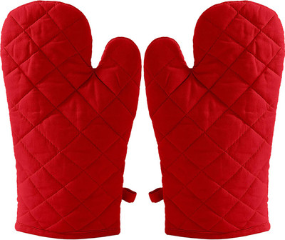 KUBER INDUSTRIES Red Cotton Kitchen Linen Set