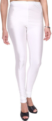 Phase of Trend Churidar  Western Wear Legging(White, Solid)