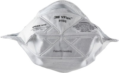 3M 9105 VFLEX N95 Particulate Respirator - Pack of 50(White, M, Pack of 50)