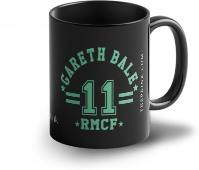 Prink Gareth Ball Printed Black Coffee | Football Coffee| Bale Footballer Coffee| Real Madrid Football Club Coffee| Gifts For Friends & Kids |Microwave & Dishwasher Safe (330ml) Ceramic Coffee Mug(330 ml)