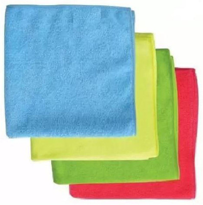SBTs Microfiber Cloth Multicolor Napkins 8 Multicolor Cloth Napkins(8 Sheets)