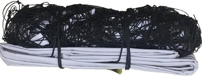 Amz Sports Nets Volleyball NET Nylon Standard Quality Four Sided Tape (Black) Volleyball Net(Black)