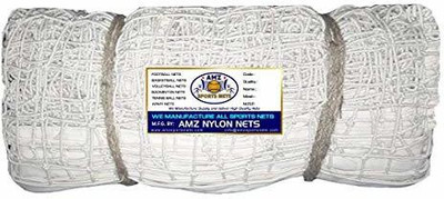 Amz Sports Nets Volleyball Strong Twin Net (Nylon) Volleyball Net(White)