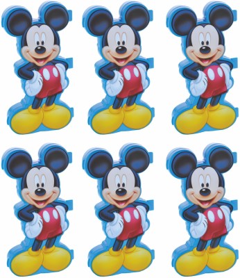 SKI Homeware Mickey Mouse Pencil 6 Pcs Set Mickey Mouse Art Plastic Pencil Boxes(Set of 6, Blue)