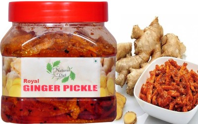 Natural Diet Premium Quality Mothermade Royal Ginger Pickle Traditional Punjabi Flavor Tasty & Spicy 500gm You are Being Served Mothers Love Ginger Pickle(500 g)