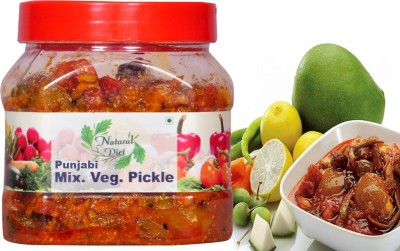 Natural Diet Premium Quality Mothermade Mixed Pickle Achaar (Mixed Vegetable Mango Lime Green Chilli Carrot Ginger) 500gm (Punjabi Mixed Pickle) You are Being Served Mothers Love Mixed Vegetable Pickle(500 g)