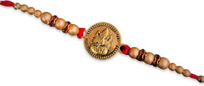Digital Dress Room Thread 13RAK-218-1 Mauli Thread Rakhi  Set(1 Rakhi)