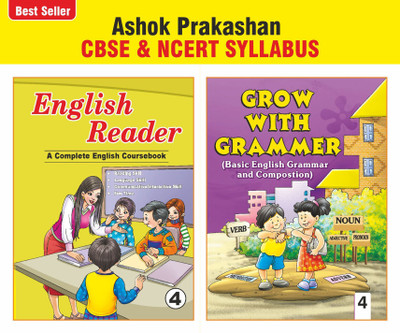 Ashok Prakashan English Reader & Grow With Grammar 4 (Set Of 2) English Coursebook With Grammar Book For Class 4 CBSE & NCERT Syllabus U.P. Board(Paperback, Ashok Prakashan)