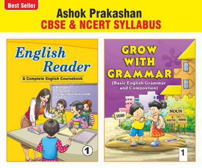 Ashok Prakashan English Reader & Grow With Grammar 1 (Set Of 2) English Coursebook With Grammar Book For Class 1 CBSE & NCERT Syllabus U.P. Board(Paperback, Ashok Prakashan)