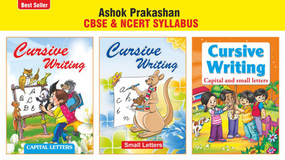 Ashok Prakashan English Small & Capital Letters Cursive Writing Book (Set Of 3) For Nursery, LKG & UKG(Paperback, Ashok Prakashan)