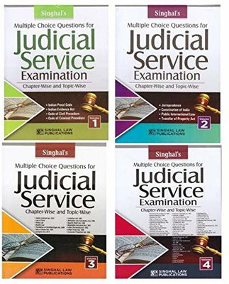 Multiple Choice Questions For Judicial Service Examination 2019 Chapter-Wise & Topic-Wise [4 Volumes](Paperback, Singhal)