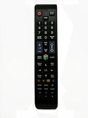 Akshita SAMSUNG 3D LED LCD Smart TV Remote Control ( Chake Image With Old Remote ) Samsung Remote Controller(Black)