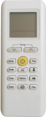 BhalTech 205 AC Compatible for  Carrier AC Remote Controller(White)