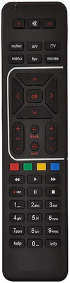 LipiWorld Remote Control Compatible AIRTEL DTH Remote Controller(Black)