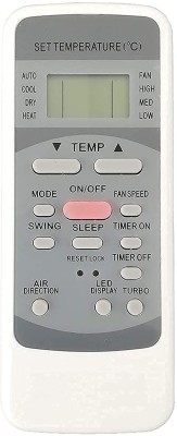 LipiWorld 78 AC Compatible for  AC Sansui Remote Controller(White)