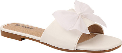 DO BHAI Women Flats(White , 3)