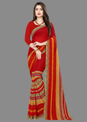 Anand Sarees Printed Daily Wear Georgette Saree(Red)