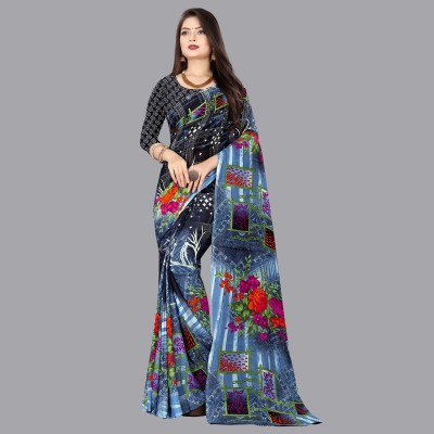 kashvi sarees Printed Daily Wear Georgette Saree(Multicolor)