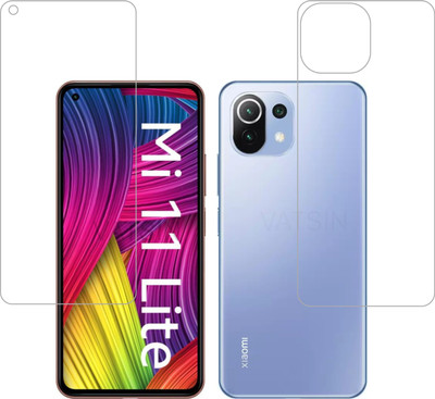 Vatsin Front and Back Screen Guard for MI 11 Lite 5G(Pack of 2)