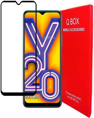 Q Box Edge To Edge Tempered Glass for Vivo Y20A(Pack of 1)