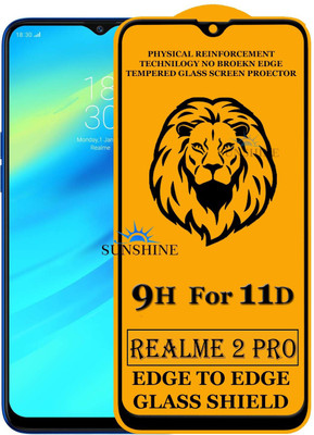 SUNSHINE Edge To Edge Tempered Glass for Realme 2 Pro(Pack of 1)