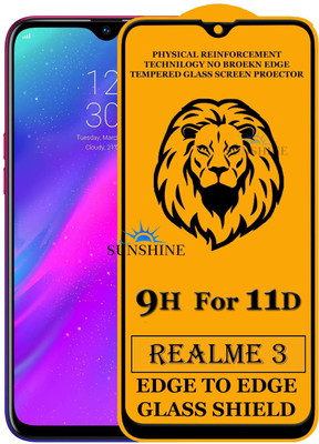 SUNSHINE Edge To Edge Tempered Glass for Realme 3(Pack of 1)