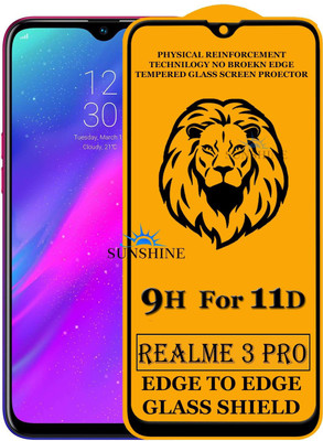 SUNSHINE Edge To Edge Tempered Glass for Realme 3 Pro(Pack of 1)
