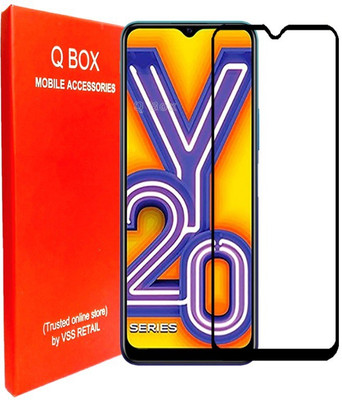 Q Box Edge To Edge Tempered Glass for Vivo Y20i(Pack of 1)