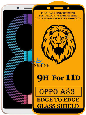 SUNSHINE Edge To Edge Tempered Glass for Oppo A83(Pack of 1)