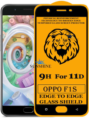 SUNSHINE Edge To Edge Tempered Glass for Oppo F1s(Pack of 1)